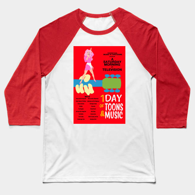 Toonstock - Jem and the Holograms Baseball T-Shirt by TechnoRetroDads